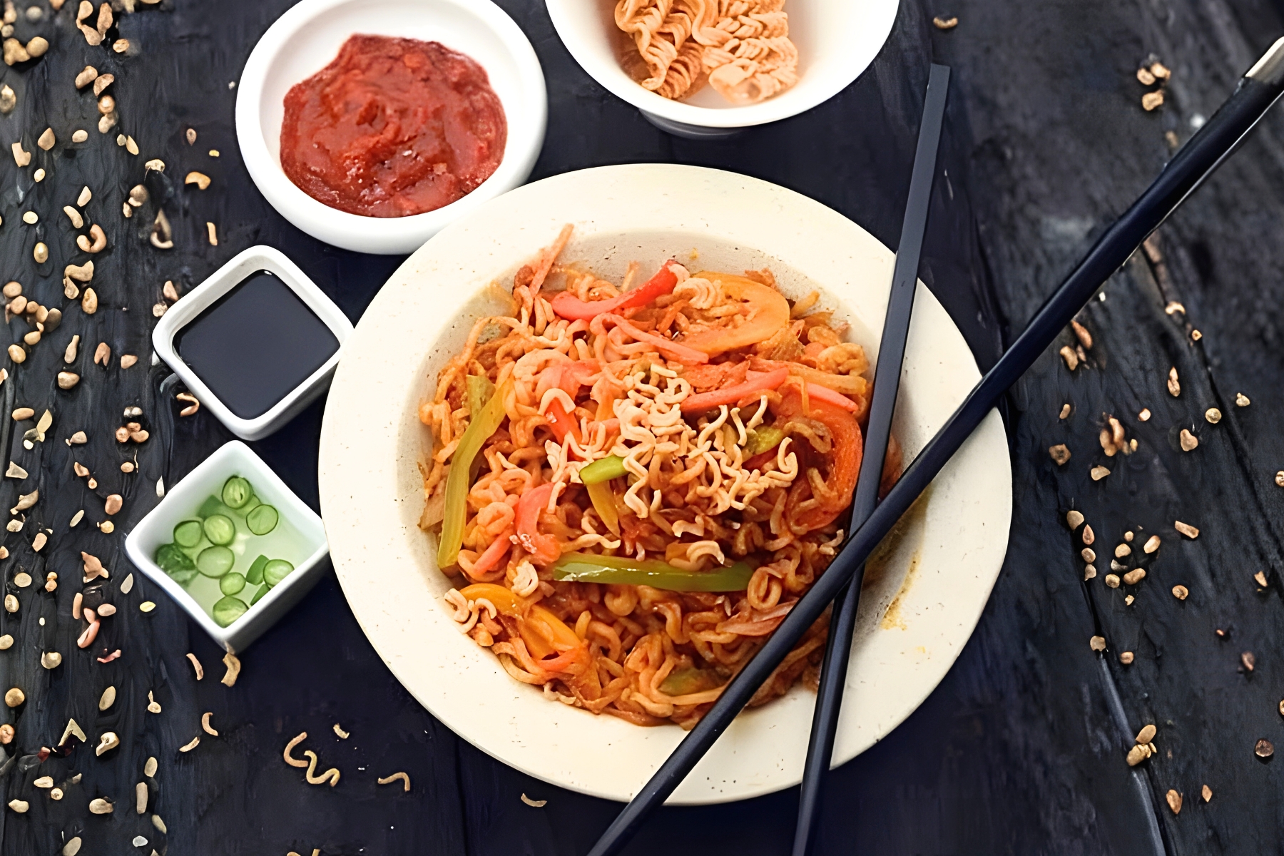 Schezwan Vegetable Maggie